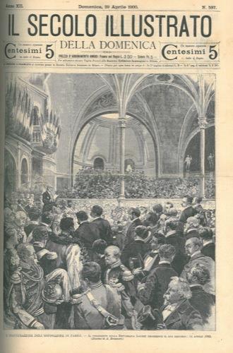 L' inaugurazione dell'Esposisizione di Parigi. Il presidente Loubet proferisce il suo discorso - A. Bonamore - copertina