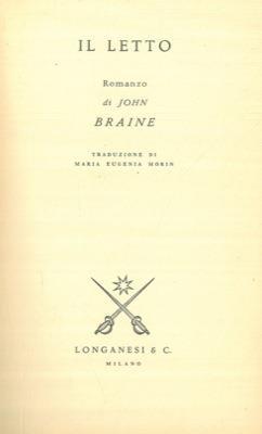 Il letto - John Braine - copertina