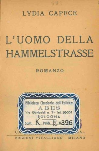 L' uomo della Hammelstrasse - Lyda Capece - copertina