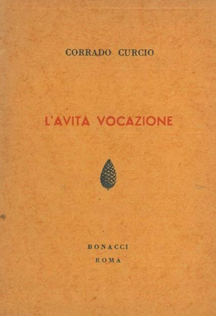 L' avita vocazione - Corrado Curcio - copertina