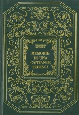 Memorie di una cantante tedesca - Schroeder Devrient - copertina