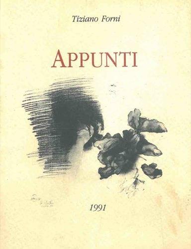 Appunti - Tiziano Forni - copertina
