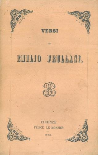 Versi - Emilio Frullani - copertina
