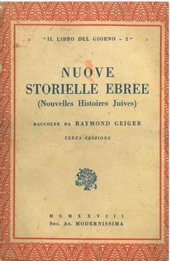 Storielle ebree (Histoires Juives) - Raymond Geiger - copertina