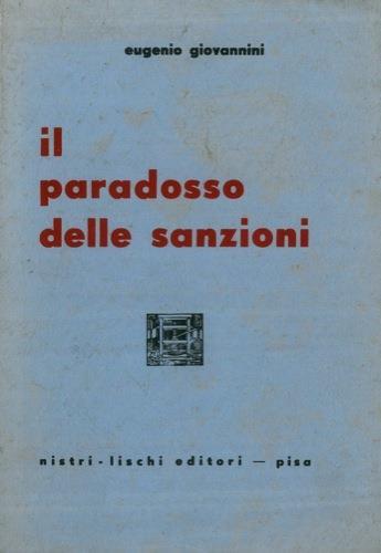 Il paradosso delle sanzioni - Eugenio Giovannini - copertina