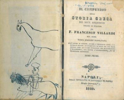 Il il compendio della storia greca - Olivia Goldsmith - copertina