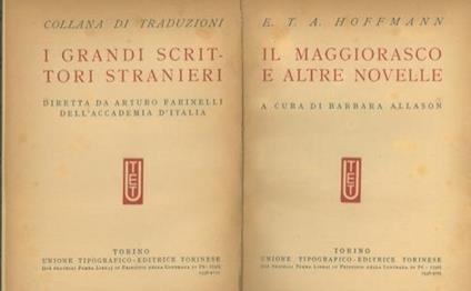 Il maggiorasco e altre novelle - Ernst T. Hoffmann - copertina