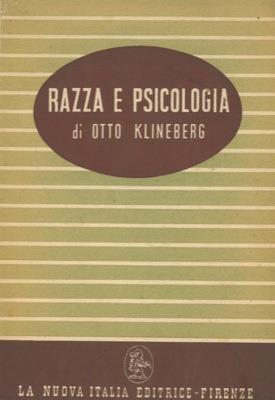Razza e psicologia - Otto Klineberg - copertina
