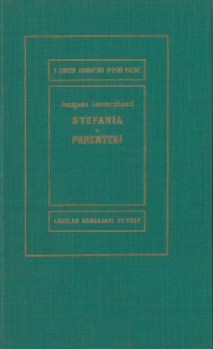 Stefania - Parentesi - Jacques Lemarchand - copertina