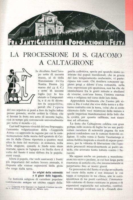 La processione di S. Giacomo a Caltagirone - copertina