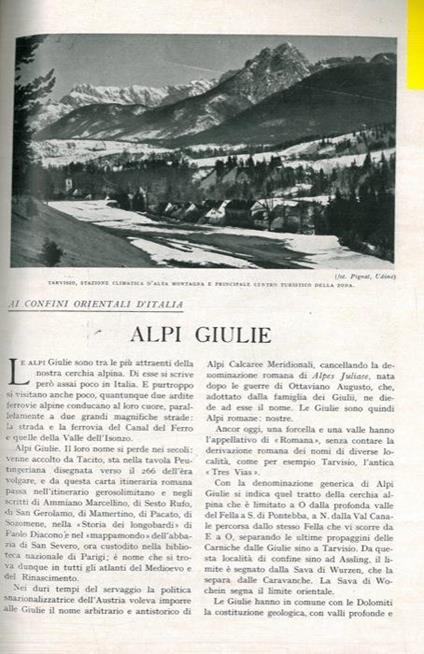 Alpi Giulie - copertina