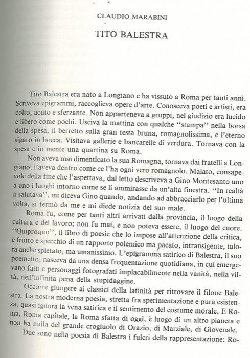 Tito Balestra - copertina