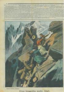 Una tragedia sulle Alpi. Il dottor John Hopkinson precipita con due figlie e un figlio durante un'ascensione sul Veisivi (Vallese) - copertina