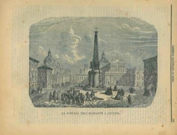 Xilografia La fontana dell'elefante a Catania - copertina
