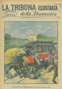 Il deviamento di un tram elettrico sulla linea Aversa. Napoli - copertina