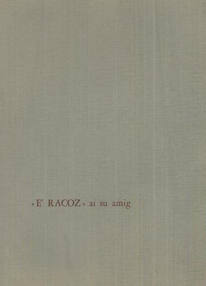E' Racoz ai su amig. (S. Mercuriale, Forlì) - copertina