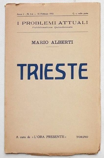 Trieste - Mario Alberti - copertina