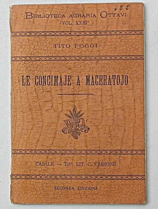 Le concimaje a maceratojo - Tito Poggi - copertina
