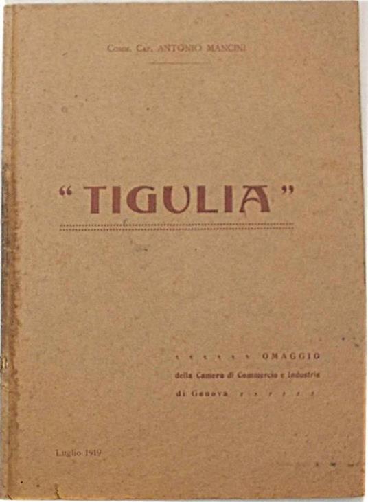 Tigullia - Antonio Mancini - copertina