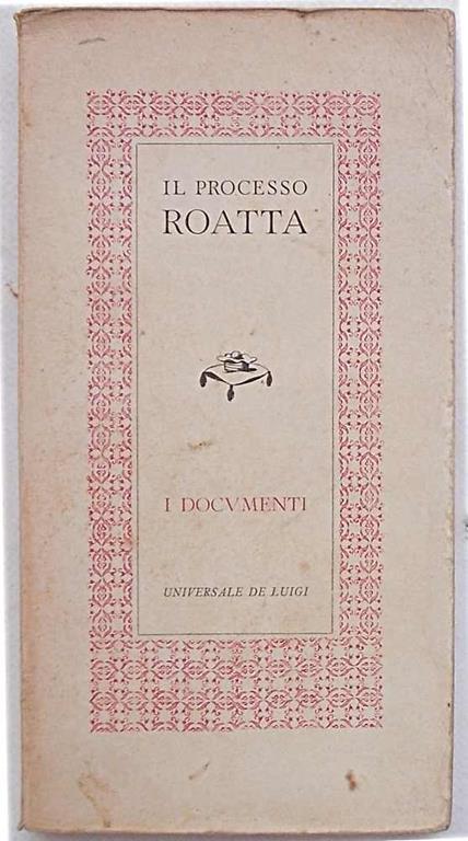 Il processo Roatta - copertina