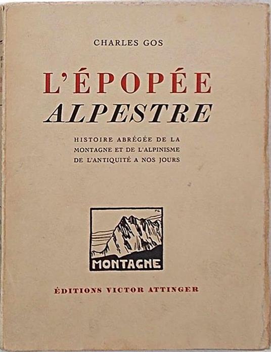 L' épopée alpestre - Charles Gos - copertina
