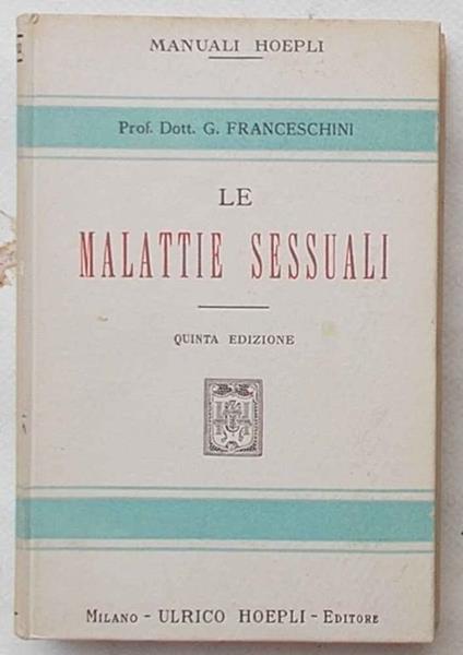 Le malattie sessuali - Giovanni Franceschini - copertina