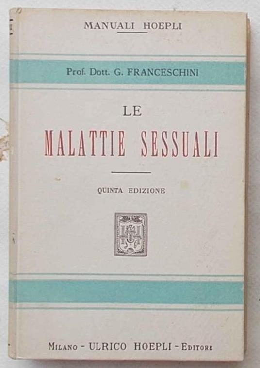Le malattie sessuali - Giovanni Franceschini - copertina