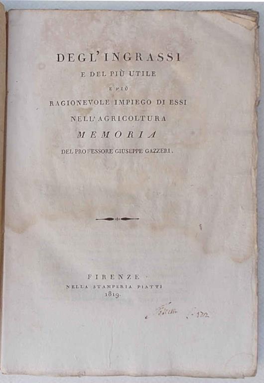 Studio bibliografico di Andrea Donati