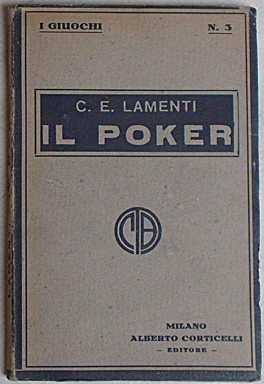 Il poker - C.E. Lamenti - copertina