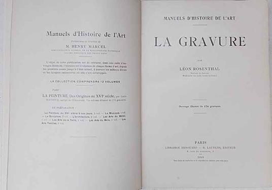 La gravure - Leon Rosenthal - copertina