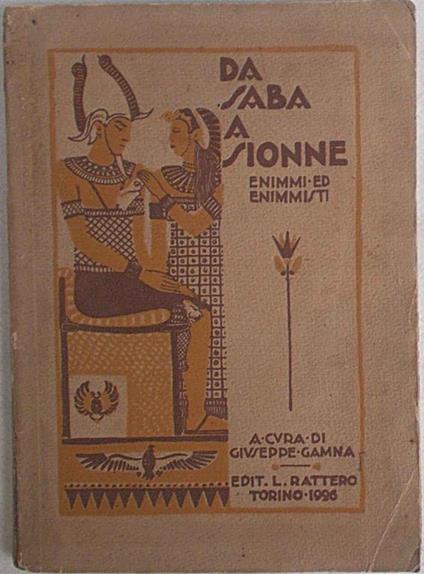 Da Saba a Sionne. Enimmi ed enimmisti - copertina