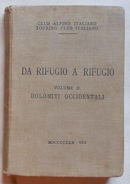 Dolomiti Occidentali - copertina