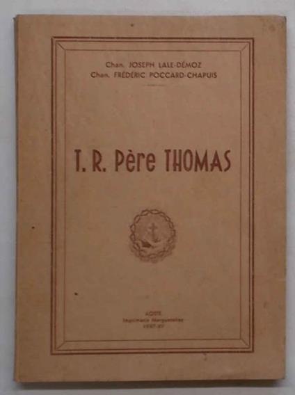 T.R. Père Thomas - J. Lale-Demoz - copertina