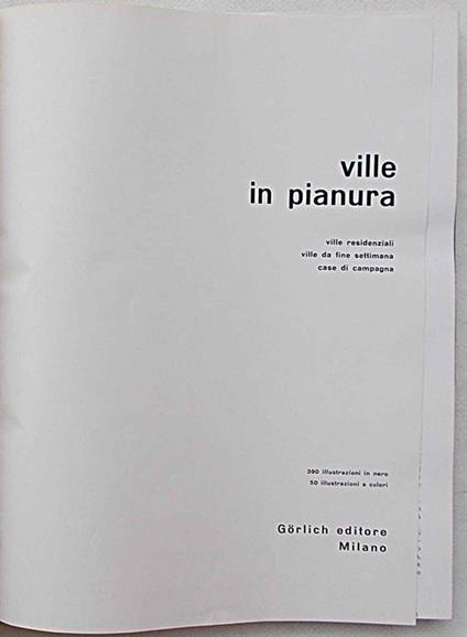 Ville in pianura - copertina