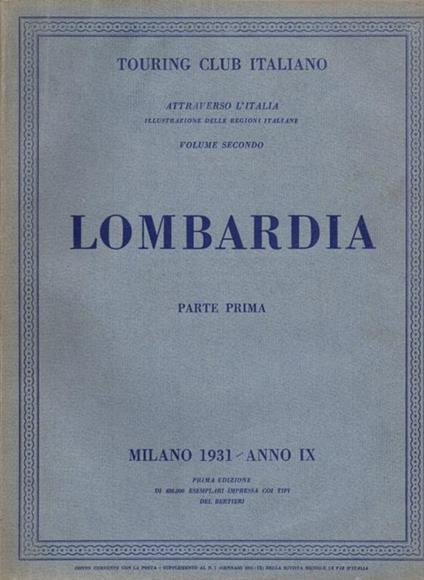 Lombardia Parte Prima - copertina