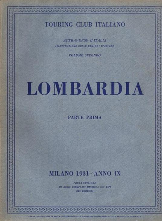 Lombardia Parte Prima - copertina
