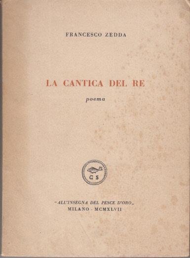 La cantica del Re - Francesco Zedda - copertina