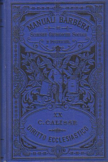 Diritto ecclesiastico - Carlo Calisse - copertina