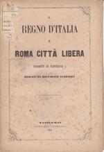 Il regno d'italia e roma città libera progetti di napoleone i desunti da documenti autentici