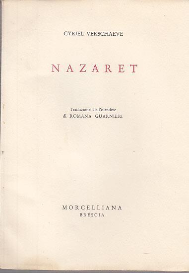 Nazaret - Cyriel Verschaeve - copertina