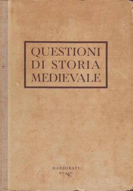 Questioni di storia medioevale - copertina