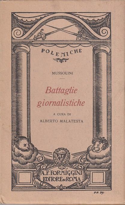 Battaglie giornalistiche - Benito Mussolini - copertina