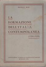 La Formazione Dell'Italia Contemporanea (1700-1928)