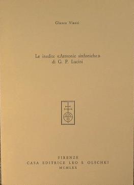 Le inedite ''Armonie sinfonichè' di G. P. Lucini - Glauco Viazzi - copertina
