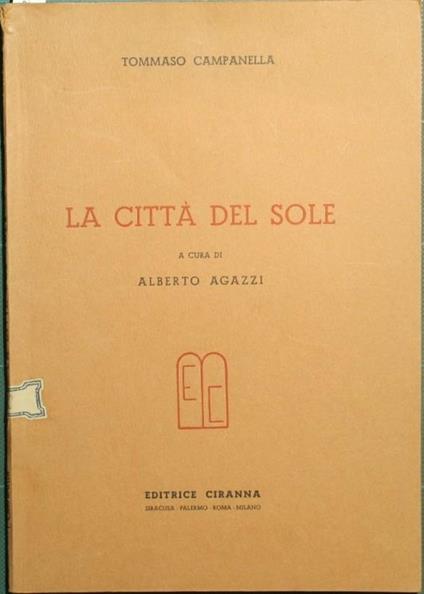 La Città del Sole - Tommaso Campanella - copertina