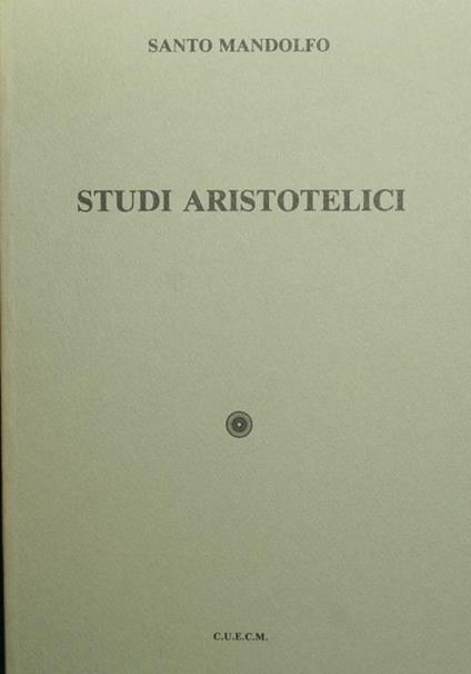 Studi aristotelici - Santo Mandolfo - copertina