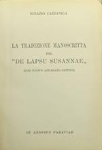 La tradizione manoscritta del De Lapsu Susannae