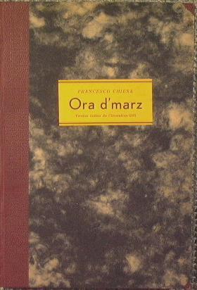 Ora d'marz - Francesco Chiesa - copertina