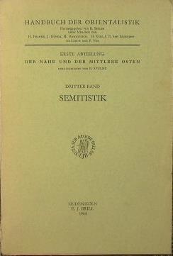 Semitistik. Dritter Band - copertina