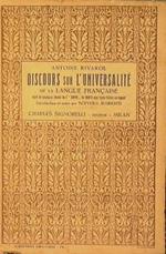 Discours sur l'universalite de la langue francaise